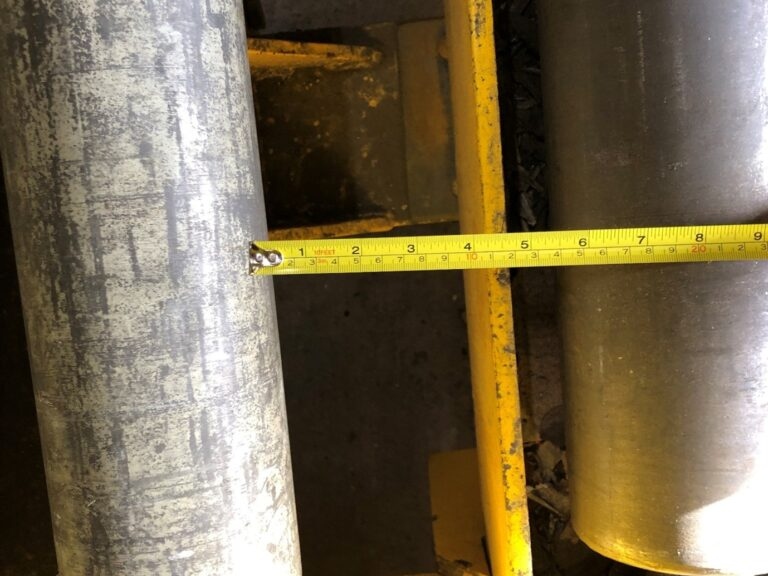Photo of gap in roller deck pre-accident